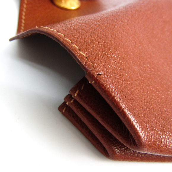 Hermes LE 24 Unisex Leather Coin Purse/coin Case Brown - Picture 4 of 9